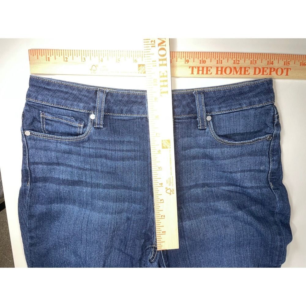 PAIGE mid Rise Skinny Hoxton Ankle Jeans W/28 Blue Hartmann Dark Wash - Picture 9 of 16
